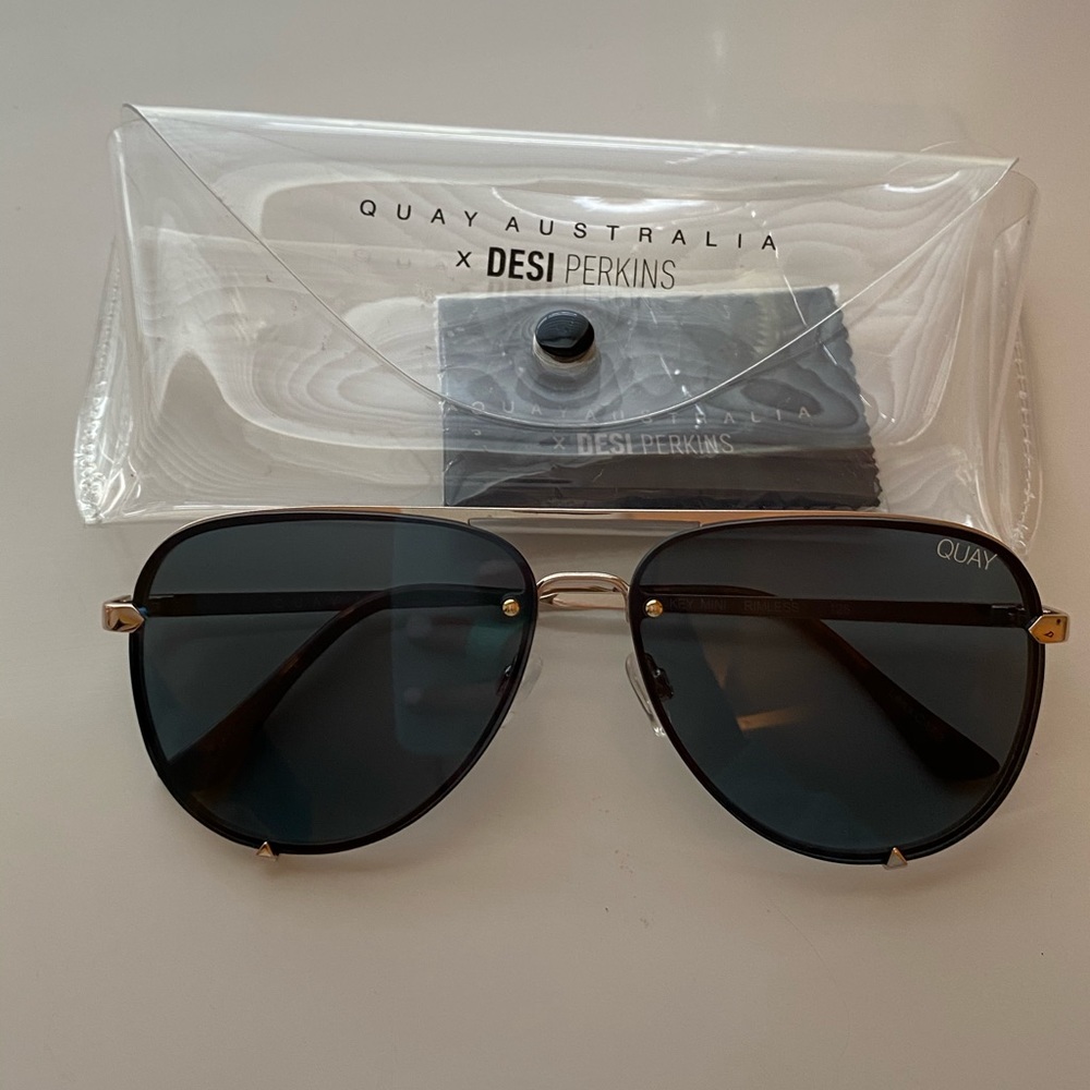 Quay High Key rimless mini sunglasses
